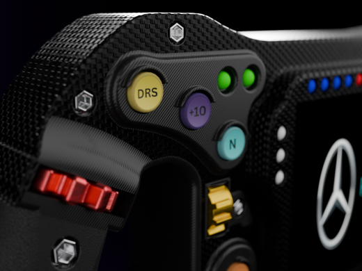 梅赛德斯f1方向盘的3D模型缩略图